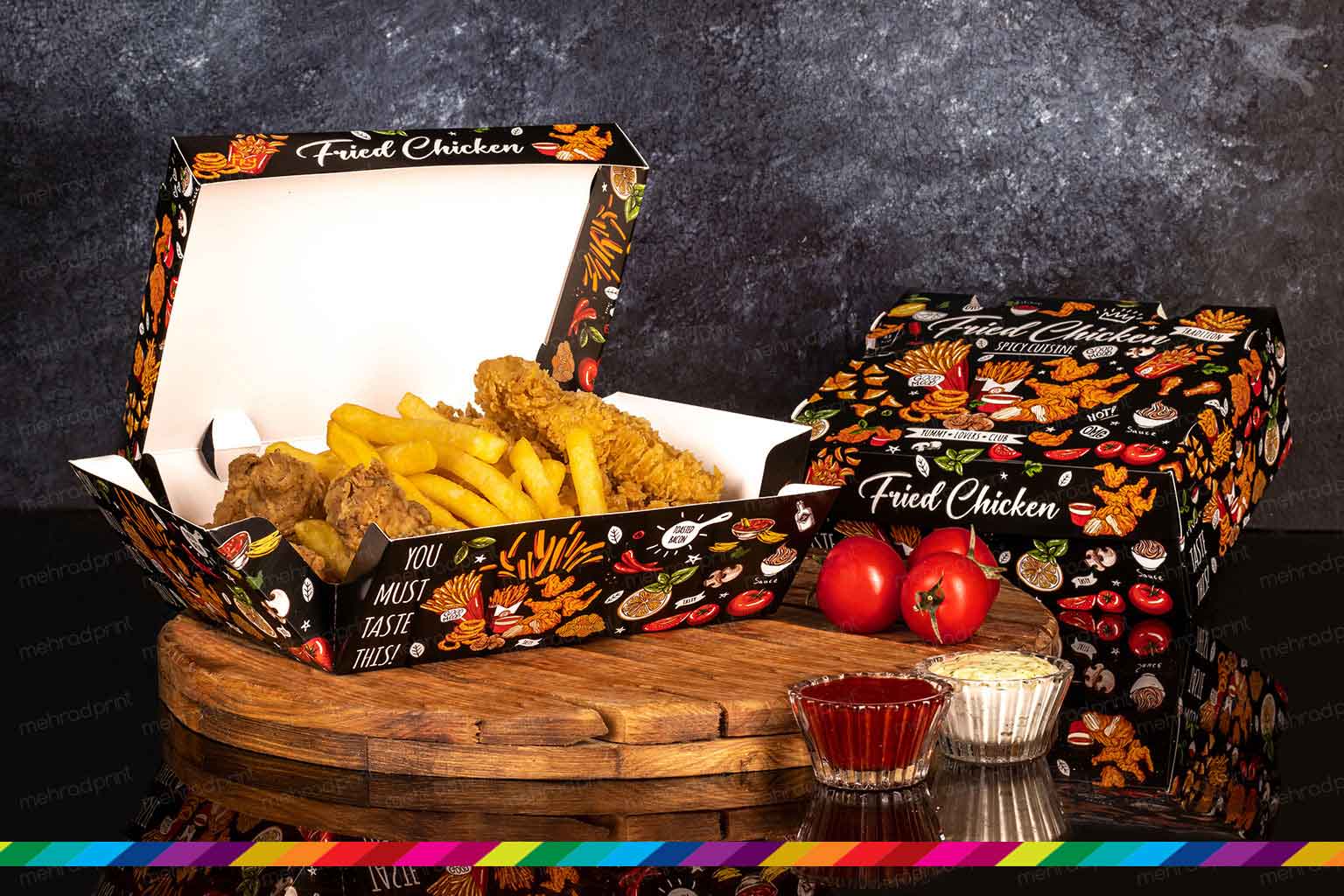 چاپ جعبه فست فود در خرم آباد