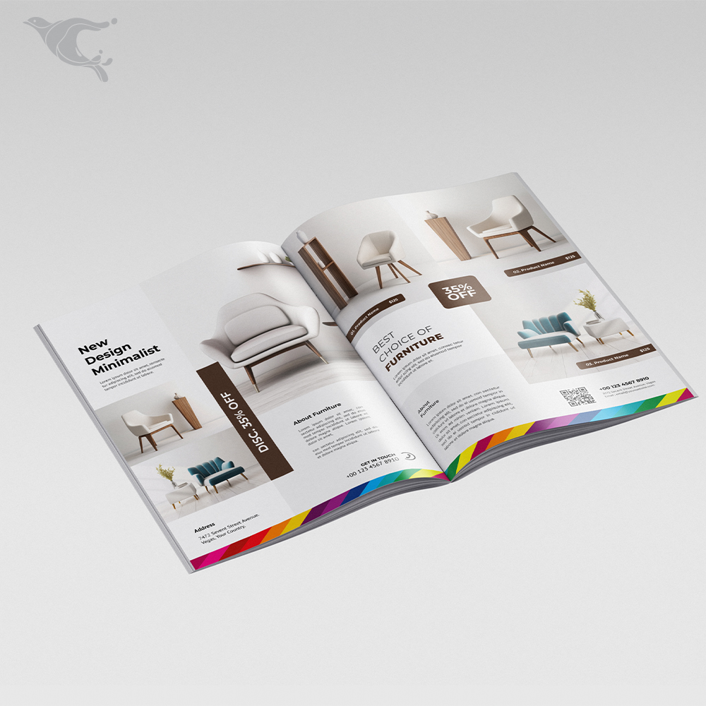 جلد گلاسه 170 روکش سلفون یکرو/ داخلی گلاسه 130 چهار رنگ