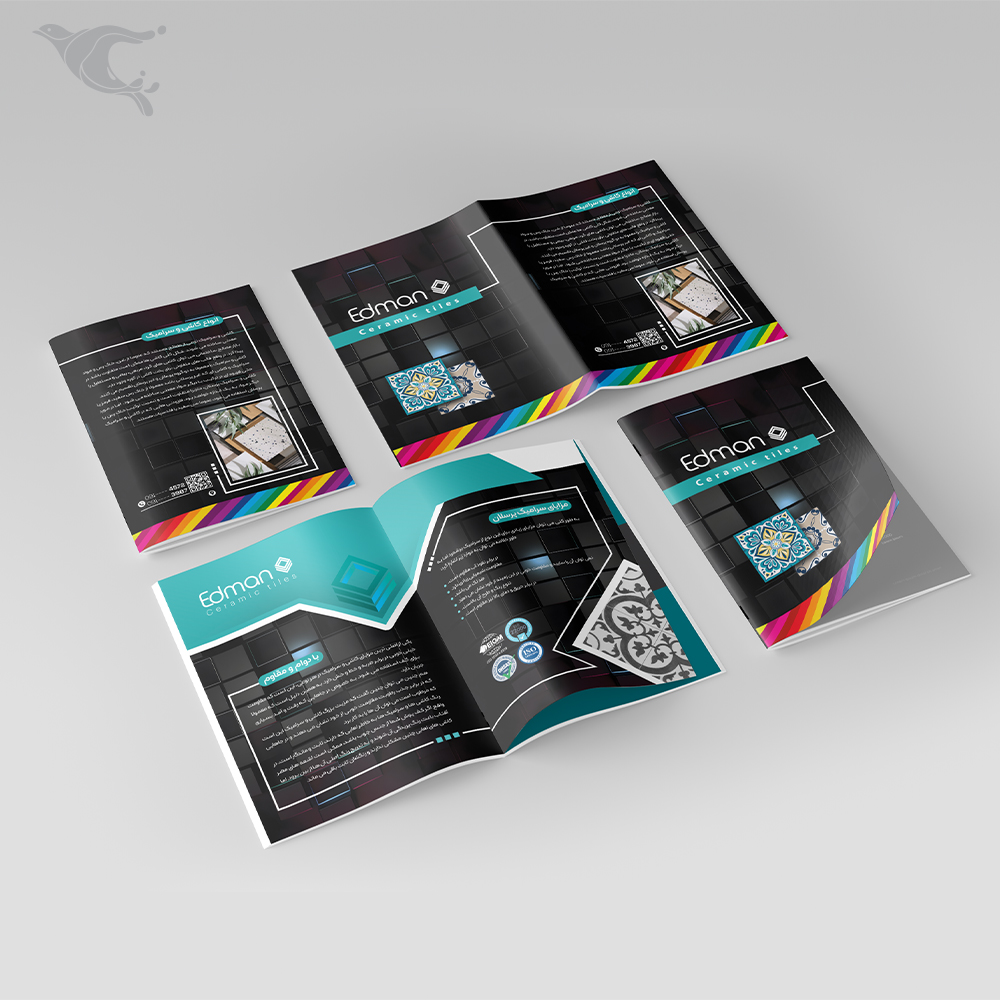 جلد گلاسه 250 روکش سلفون دورو/ داخلی تحریر 80 چهار رنگ