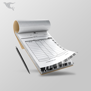 فاکتور سه برگی / تک رنگ مشکی / تحریر 70 + الوان