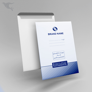 پاکت تحریر 80 گرمی / تک رنگ سورمه ای