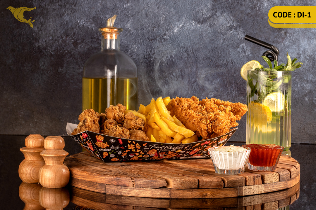 ظرف داخل سالن/ ایندربرد 300 گرم /چهار رنگ