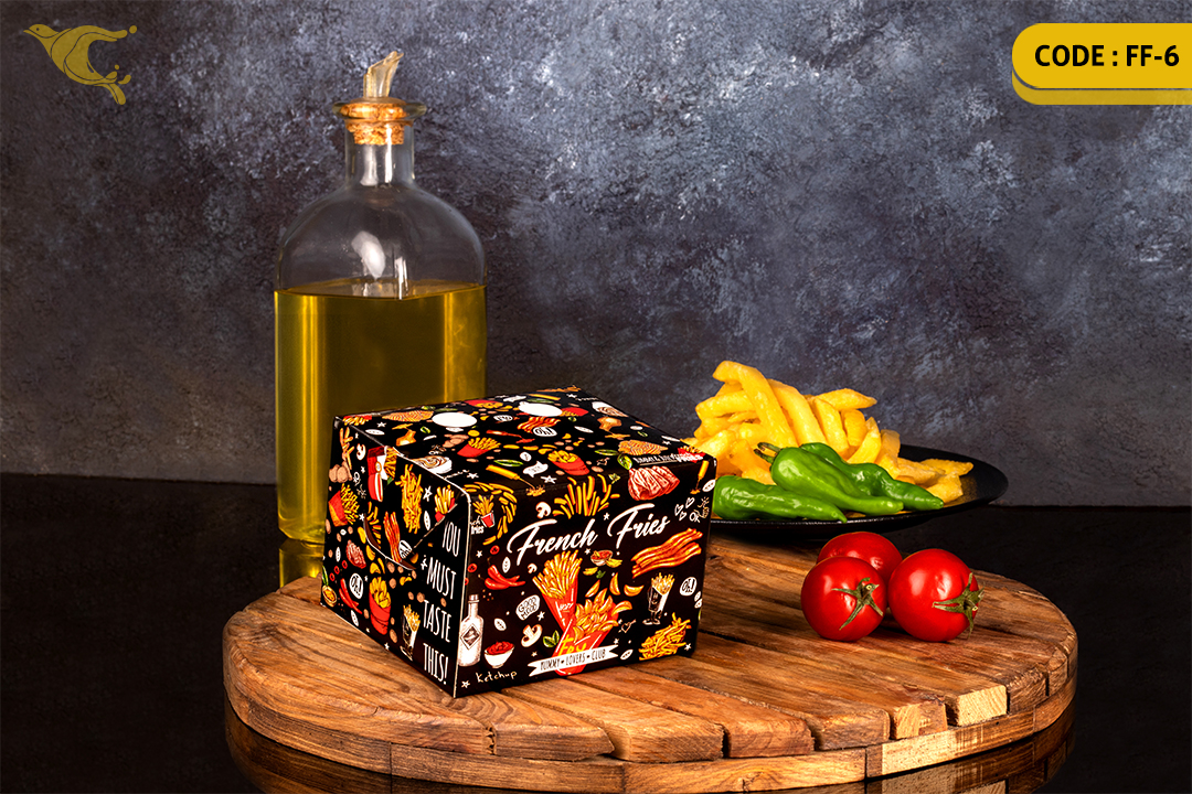 جعبه سیب زمینی قفلی/ ایندربرد 300 گرم /چهار رنگ