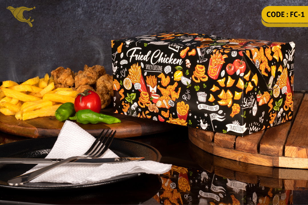 جعبه سوخاری قفلی/ ایندربرد 300 گرم /چهار رنگ