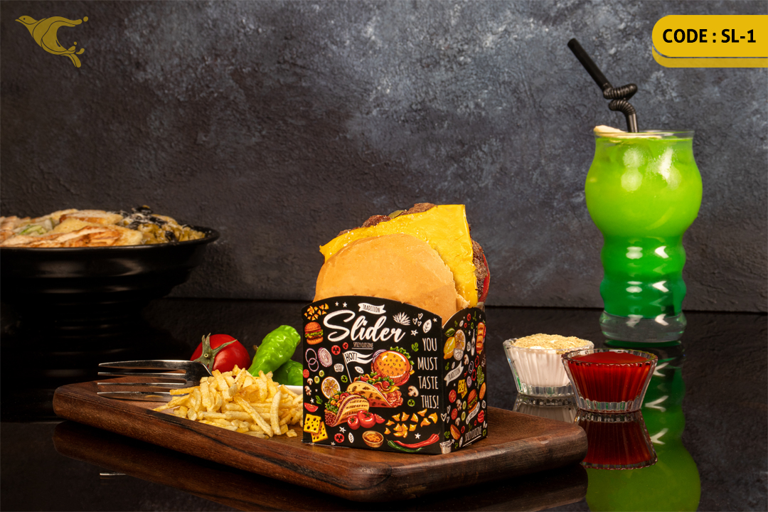 جعبه اسلایدر/ ایندربرد 300 گرم /چهار رنگ