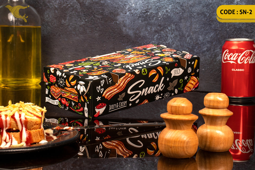 جعبه اسنک سفره ای/ ایندربرد 300 گرم /چهار رنگ