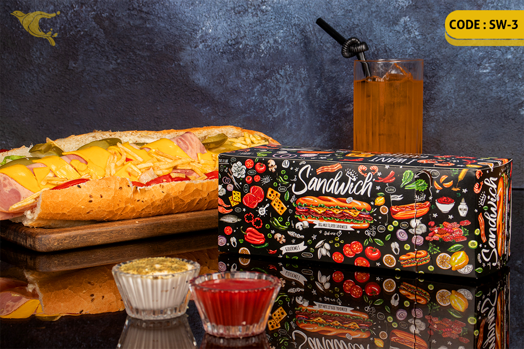جعبه ساندویچ قفلی/ ایندربرد 300 گرم /چهار رنگ