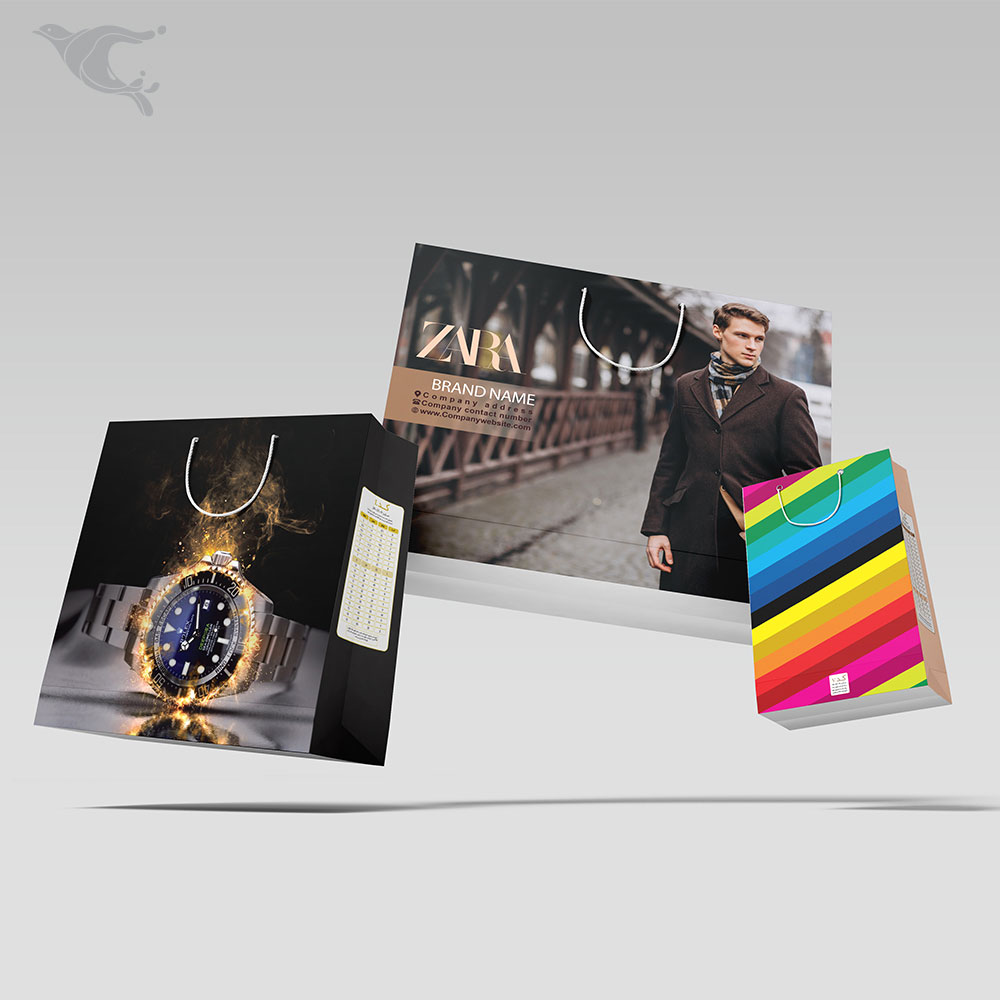 ساک دستی گلاسه 170 گرمی / چهاررنگ / روکش سلفون