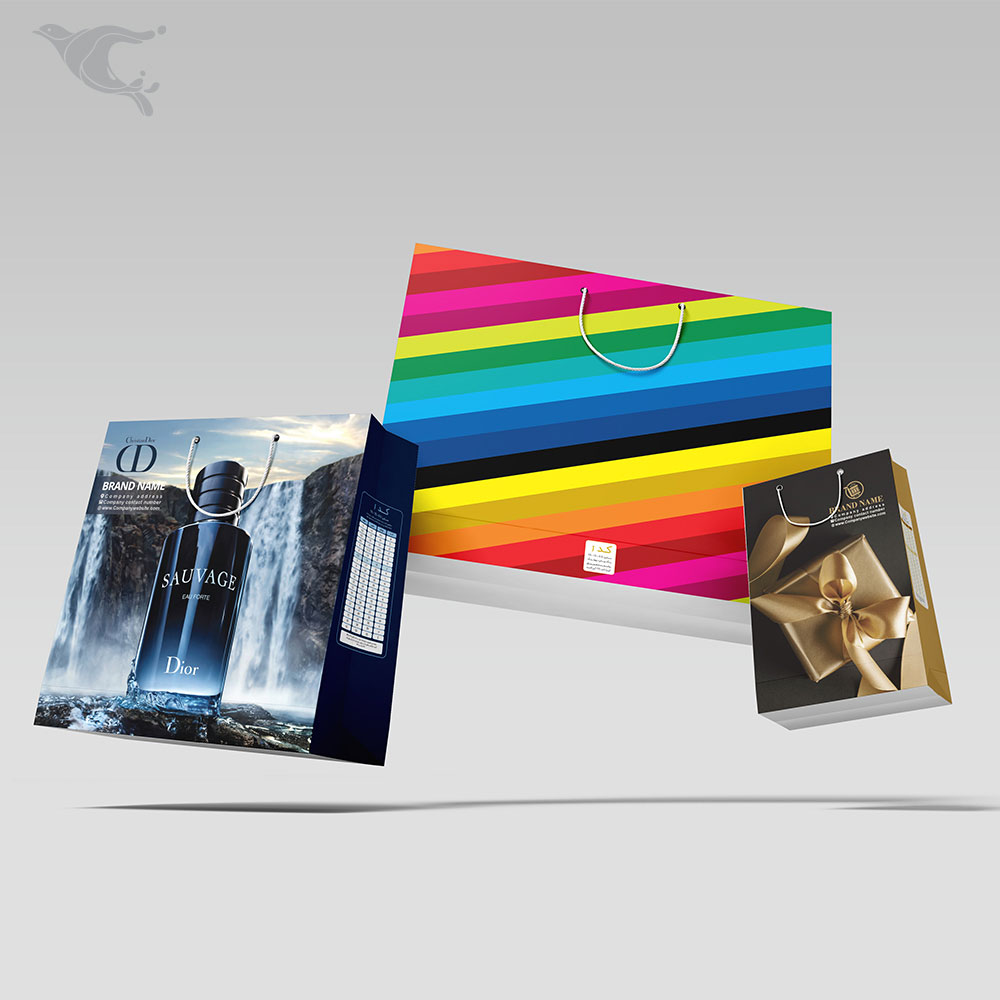 ساک دستی گلاسه 250 گرمی / چهاررنگ / روکش سلفون