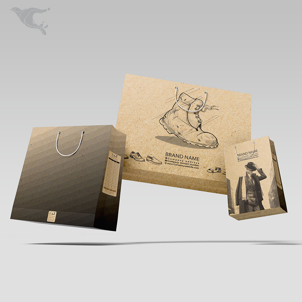 ساک دستی کرافت ضخیم / تک رنگ