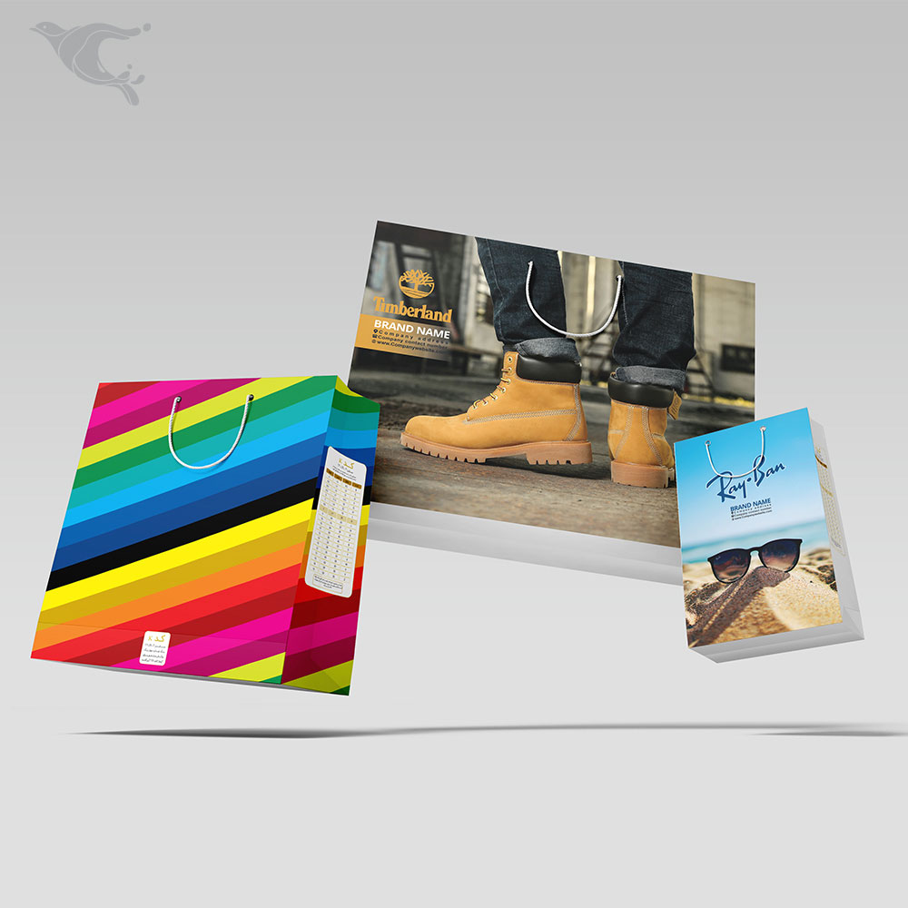 ساک دستی گلاسه 200 گرمی / چهاررنگ / روکش سلفون